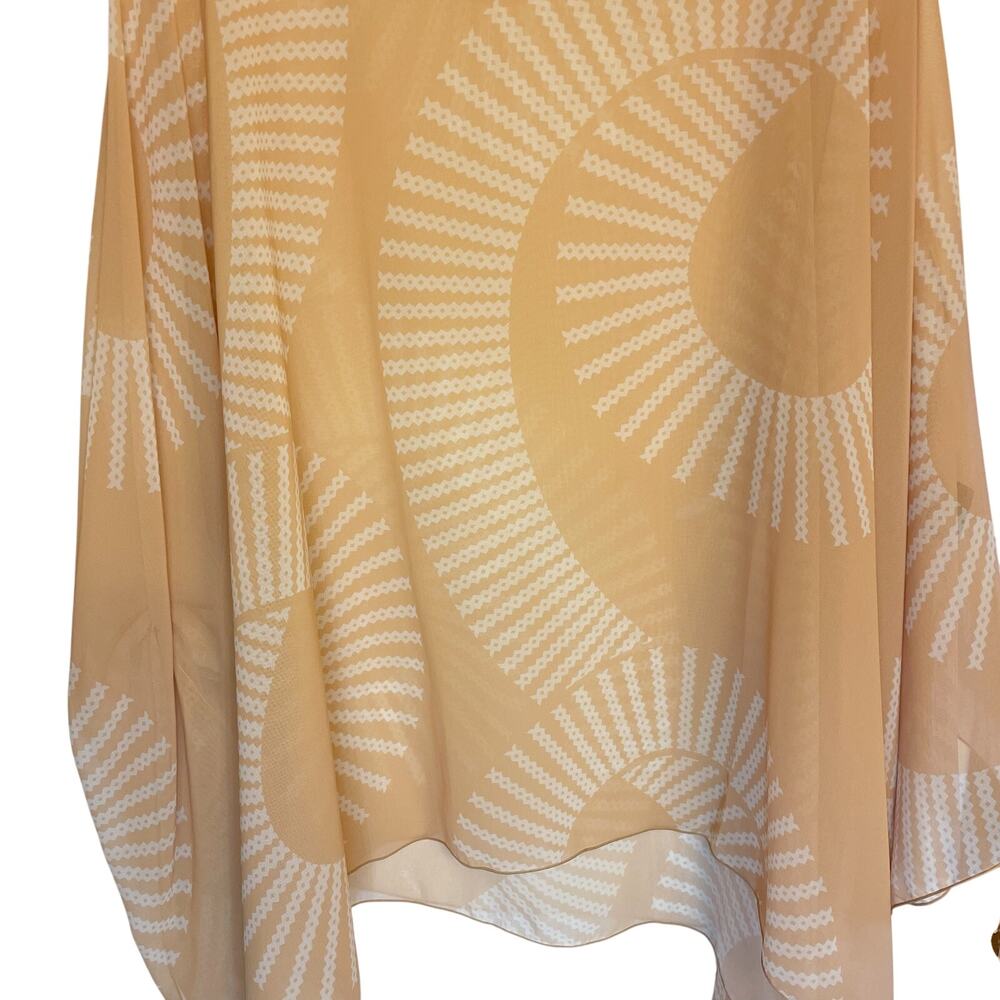 Manaola He’olu Collection Yellow Sheer Blouse One Size - Picture 5 of 7